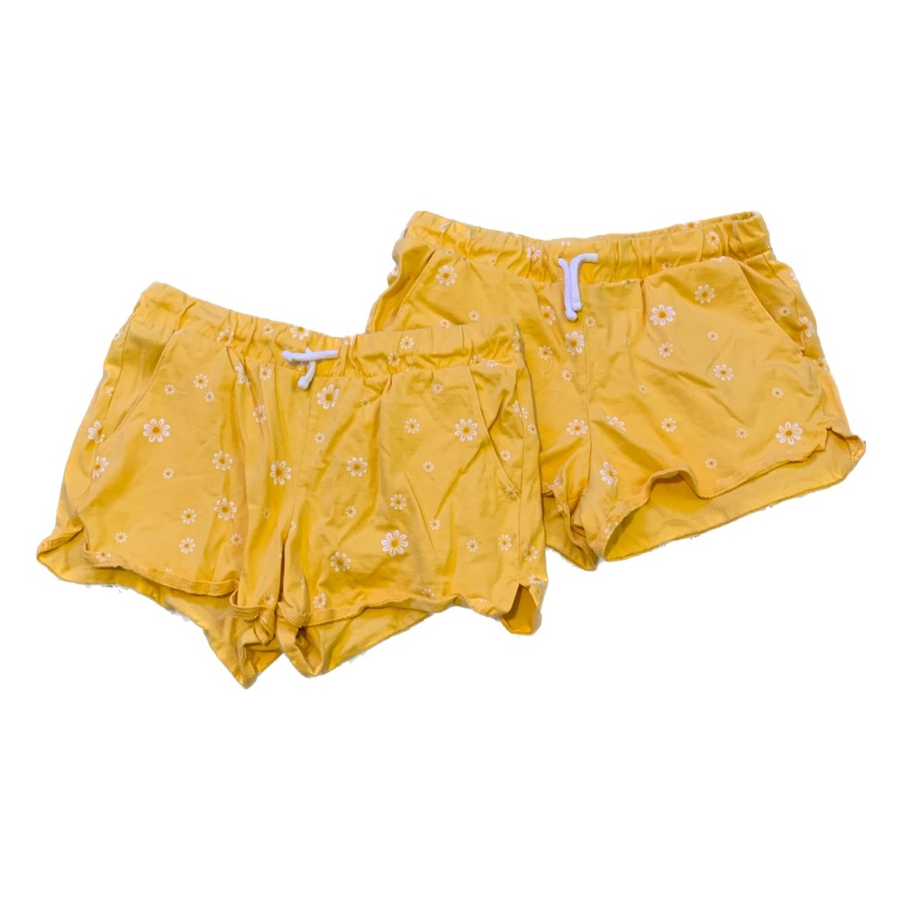 Yellow flower shorts